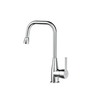 GPD Solus Döner L Borulu Eviye Bataryası Krom MTE56 - MTE56 - Mutfak Eviye Bataryası