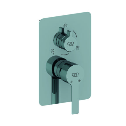 GPD Solus Mix Çevirmeli Ankastre Batarya Sıva Üstü Grubutsen817 Krom SCU55 - SCU55 - Banyo Ankastre Ürünleri