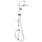 GPD Yönlendiricili Duş Seti Tek Fonksiyonlu El Duşu 200x200 Krom DST19-3 - DST19-3 - Duş Setleri, Yağmur Duş Sistemleri