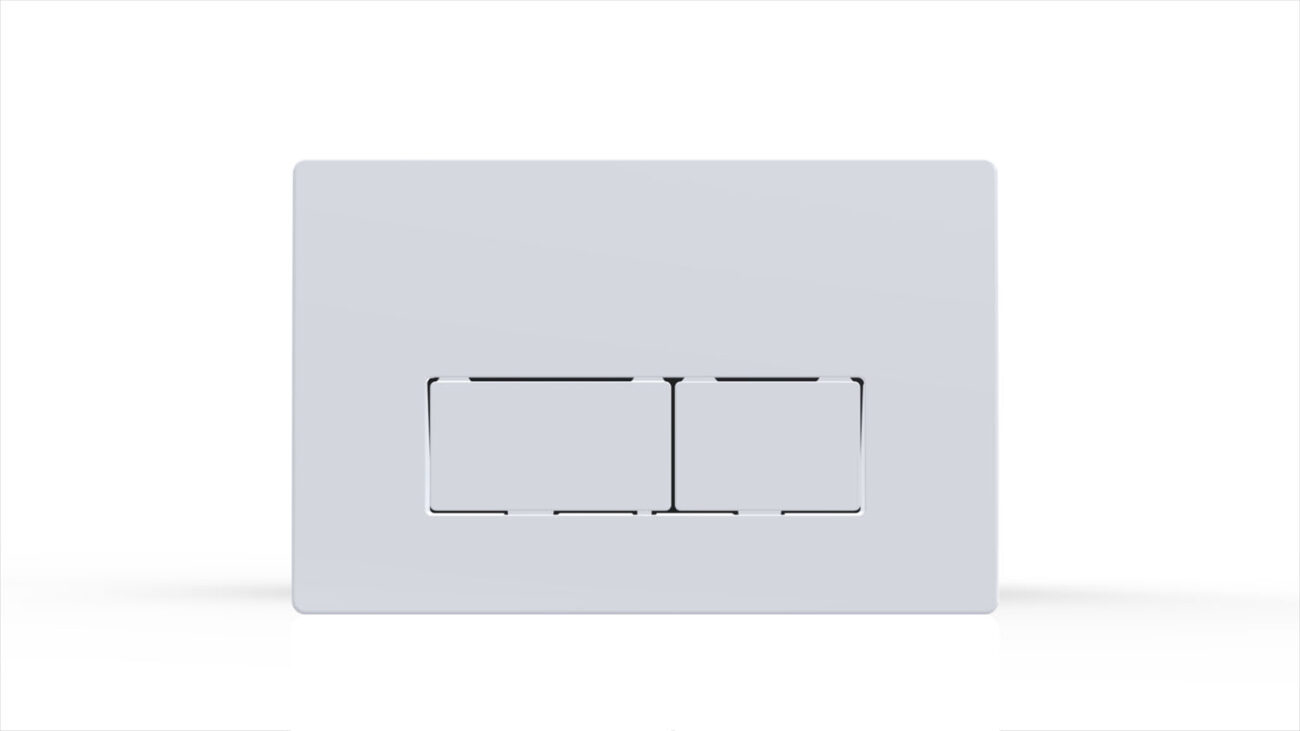 Serel Dikdörtgen Beyaz Panel - P580130 - Kumanda Panelleri (Gömme Rezervuar Butonları)