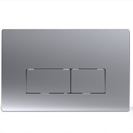 Serel Dikdörtgen Mat Krom Panel-Metal Kaplama