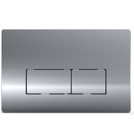 Serel Dikdörtgen Parlak Krom Panel-Metal Kaplama