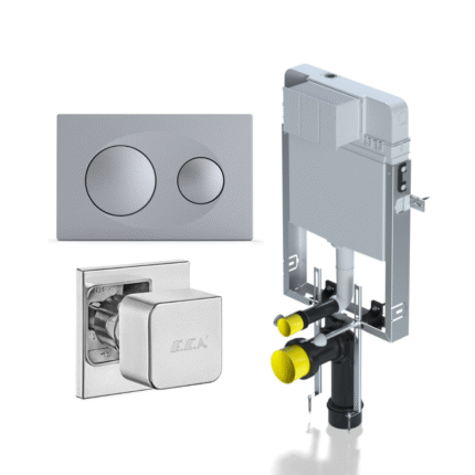 Serel Smooth Gömme Rezervuar 3'Lü Set (T020111-P400180-102151024 Ara Kesme)