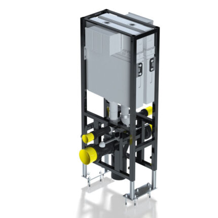 Serel Smooth Gömme Rezervuar-Asma Klozet-Sırt Sırta İkili - T022115 - Gömme Rezervuarlar