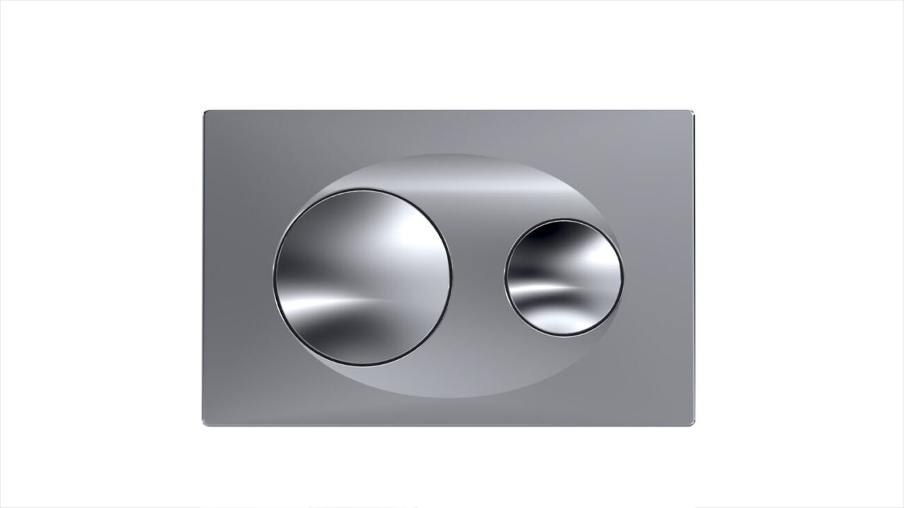 Serel Yuvarlak Mat Krom Panel-Metal Kaplama