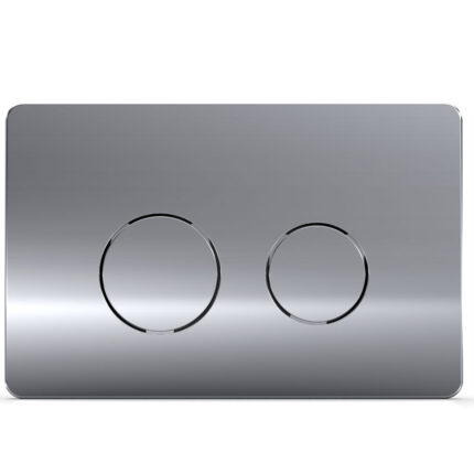 Serel Yuvarlak Parlak Krom Panel-Metal Kaplama - P570120 - Kumanda Panelleri (Gömme Rezervuar Butonları)