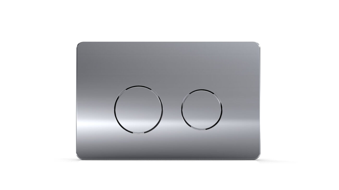 Serel Yuvarlak Parlak Krom Panel-Metal Kaplama