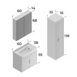 Smart Ada 60 cm Banyo Dolabı