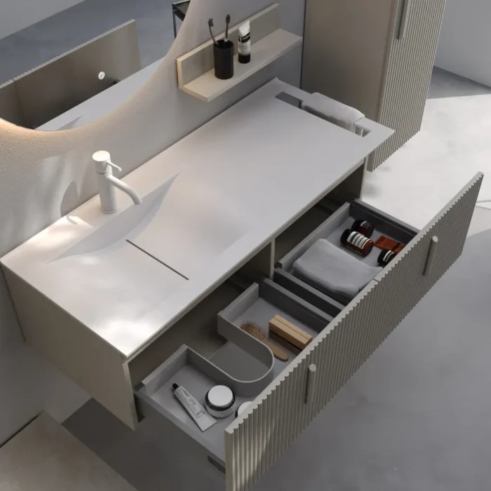 Smart Bari 100 cm Banyo Dolabı - BARİ-100 - Banyo Dolapları - 2