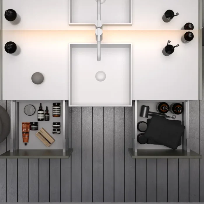 Smart Capri 130 cm Banyo Dolabı - CAPRİ-130 - Banyo Dolapları - 2