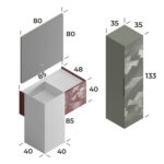 Smart Capri 85 cm Banyo Dolabı - CAPRİ-85 - Banyo Dolapları - 2