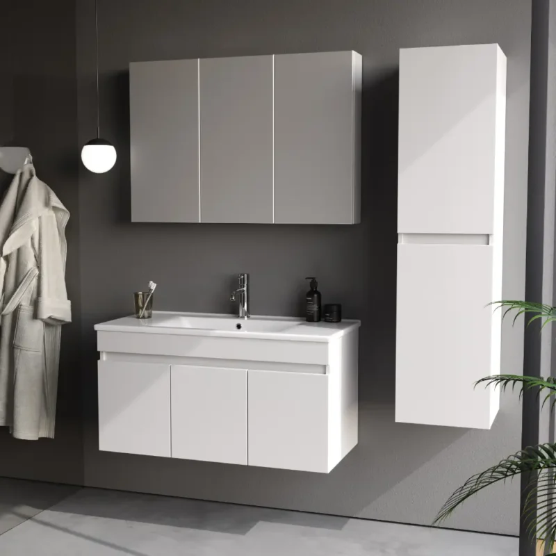 Smart Defne 100 cm Banyo Dolabı - DEFNE-100 - Banyo Dolapları