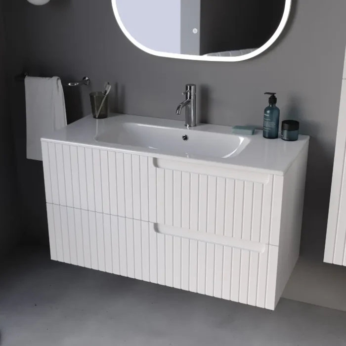 Smart Enza 100 cm Banyo Dolabı - ENZA-100 - Banyo Dolapları - 1
