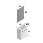 Smart Lidya 45 cm Banyo Dolabı