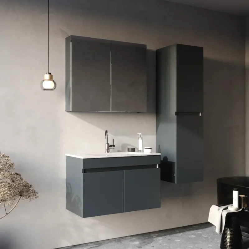 Smart Lotus 80 cm Banyo Dolabı - LOTUS-80 - Banyo Dolapları