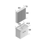 Smart Neon 60 cm Banyo Dolabı - NEON-60 - Banyo Dolapları - 1