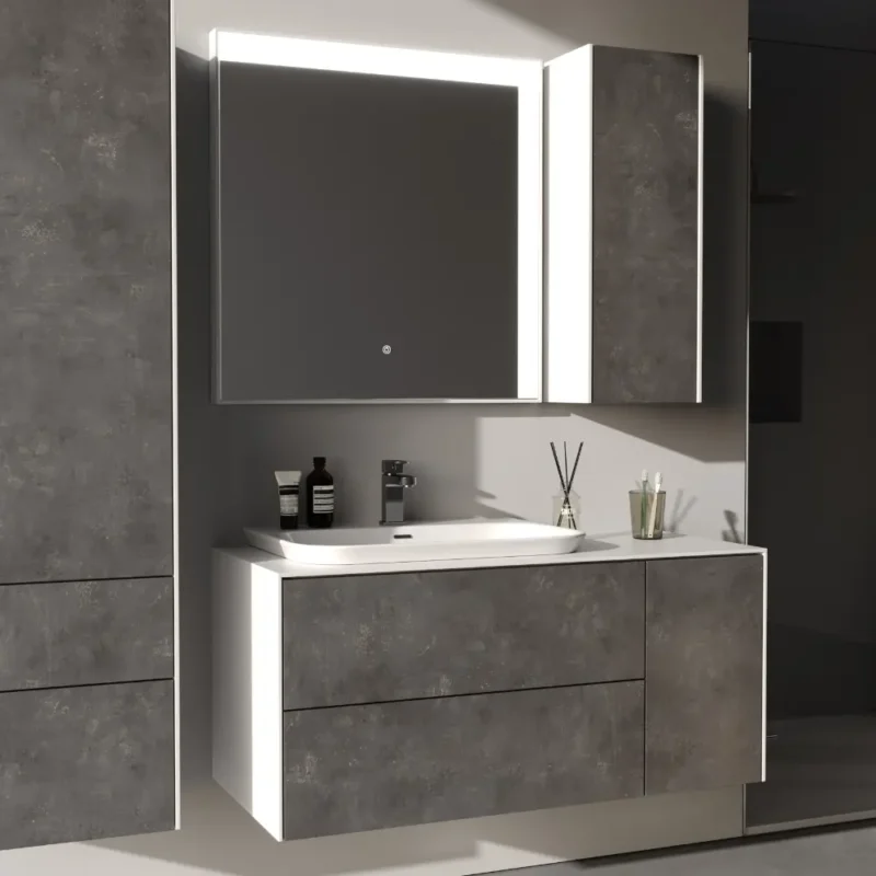 Smart Rodos 110 cm Banyo Dolabı