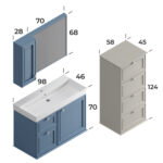 Smart Stella 100 cm Banyo Dolabı - STELLA-100 - Banyo Dolapları - 2