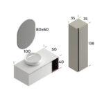 Smart Toledo 100 cm Banyo Dolabı