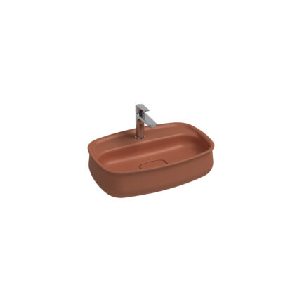 Isvea Fluido Tezgah Üstü Lavabo 60 cm Terracotta