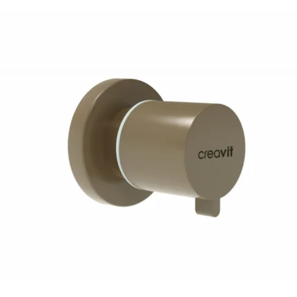Creavit Ara Kesme Valfi 1/2-1/2 Cappucino Mat MS.AC50L.CCM - MS.AC50L.CCM - Stop Valf