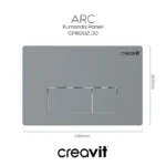 Creavit Arc Mat Gri Boyalı Kumanda Paneli GP8002.00 - GP8002.00 - Kumanda Panelleri (Gömme Rezervuar Butonları) - 1