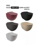 Creavit Free Rim-Off Asma Klozet Mat Cappuccino FE322-00CM00E-0000 - FE322-00CM00E-0000 - Asma Klozet - 2