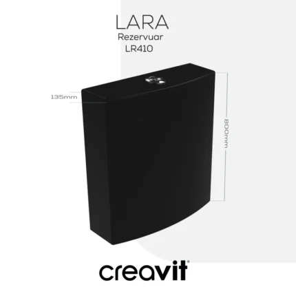 Creavit Lara Rezervuar Siyah Mat LR410-00KK00E-0000