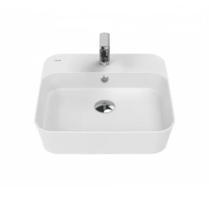 Creavit Loop Kare Çanak Lavabo 45 cm Beyaz LP046-00CB00E-0000 - LP046-00CB00E-0000 - Çanak Lavabo