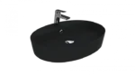 Creavit Loop Oval Çanak Lavabo 45x60 cm Kömür Karası LP161-00KK00E-0000 - LP161-00KK00E-0000 - Çanak Lavabo