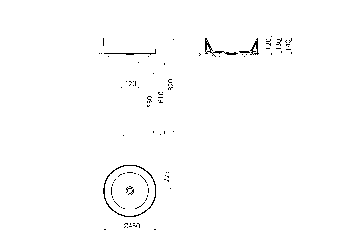 Creavit Nice 45 cm Set Üstü Lavabo NC045-00CB00E-0000