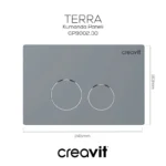 Creavit Terra Mat Gri Boyalı Kumanda Paneli GP9002.00 - GP9002.00 - Kumanda Panelleri (Gömme Rezervuar Butonları) - 1