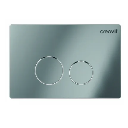 Creavit Terra Parlak Krom Kaplama Kumanda Paneli GP9004.00 - GP9004.00 - Kumanda Panelleri (Gömme Rezervuar Butonları)