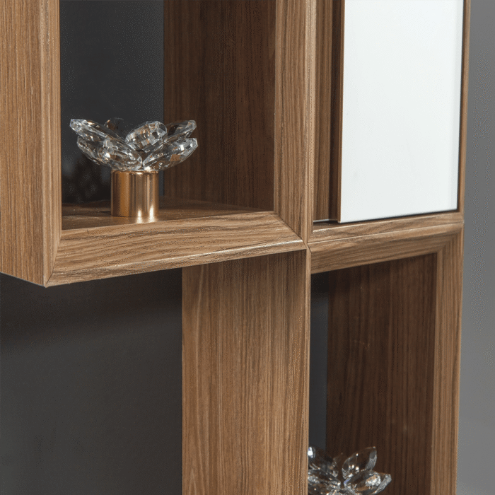 Bagnora Sharp 100 cm Taş Gri Banyo Dolabı