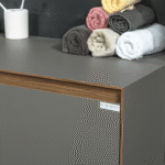 Bagnora Sharp 100 cm Taş Gri Banyo Dolabı