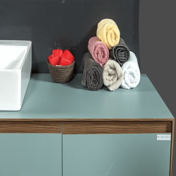 Bagnora Sharp 120 cm Nil Yeşili Banyo Dolabı