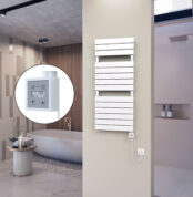 Radiva 10H Elektrikli Havlupan 500x1180 Beyaz Ktx3 600 Watt Spiral Kablolu - 110H05001180B1PE7060-K - Elektrikli Havlupan