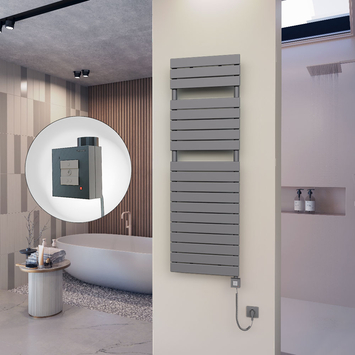 Radiva 10H Elektrikli Havlupan 500x1550 Antrasit Ktx1 1000 Watt Spiral Kablolu - 110H05001550B2TEB100-K - Elektrikli Havlupan