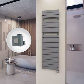 Radiva 10H Elektrikli Havlupan 500x1772 Antrasit Ktx1 1000 Watt