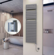 Radiva 10H Elektrikli Havlupan 500x1772 Antrasit Ktx4 1000 Watt Spiral Kablolu