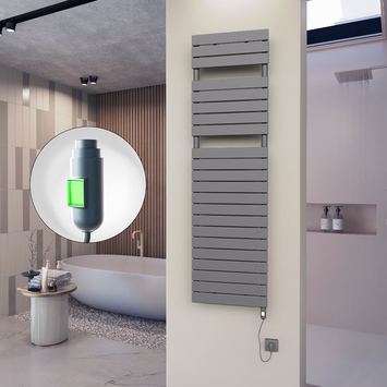 Radiva 10H Elektrikli Havlupan 500x1772 Antrasit (On/Off Düğmeli) 900 W