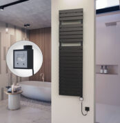 Radiva 10H Elektrikli Havlupan 500x1772 Mat Siyah Ktx3 1000 Watt Spiral Kablolu - 110H05001772B3ME7100-K - Elektrikli Havlupan