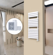 Radiva 20H Elektrikli Havlupan 500x1180 Beyaz Ktx3 1000 W - 120H05001180B1PE7100 - Elektrikli Havlupan