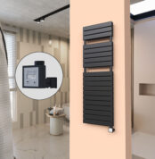 Radiva 20H Elektrikli Havlupan 500x1550 Mat Siyah Ktx3 1000 W - 120H05001550B3ME7100 - Elektrikli Havlupan