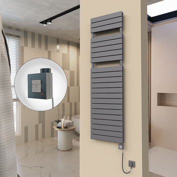 Radiva 20H Elektrikli Havlupan 500x1772 Antrasit Ktx1 1000 Watt Spiral Kablolu - 120H05001772B2TEB100-K - Elektrikli Havlupan