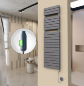 Radiva 20H Elektrikli Havlupan 500x1772 Antrasit (On/Off Düğmeli) 1500 W - 120H05001772B2TE1150 - Elektrikli Havlupan