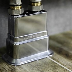 Radiva Çiftli Radyatör Boru Gizleme Kılıfı Geniş Hareketli Kilitli Krom