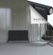 Radiva Arno Alüminyum Radyatör 600x1328 Siyah - 2ARN06001328B3TS - Alüminyum Radyatör