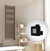 Radiva Barbados Elektirikli Havlupan 500x1600 Bakır Eskitme Parlak (KTX1 Termostat) 600W