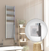 Radiva Barbados Elektirikli Havlupan 500x1600 Krom  (KTX1 Termostat) 600W Spiral Kablolu